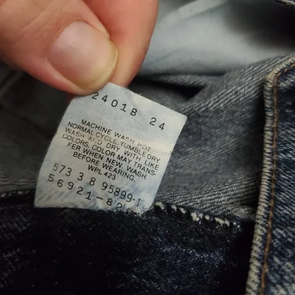 Vtg 80s USA Levis 921 S 18 (31x31 14" High Rise) Mom Tapered *Hemmed* Jeans A14 - Picture 9 of 11